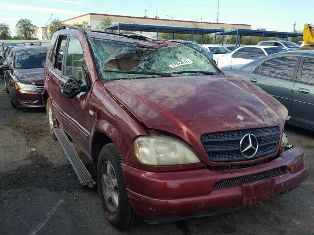 4JGAB54E01A240352 - 2001 MERCEDES-BENZ ML 320 RED photo 1