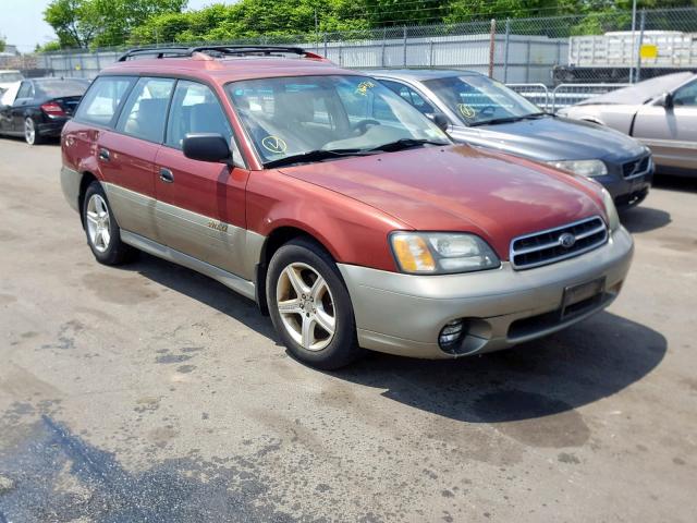 4S3BH665727653877 - 2002 SUBARU LEGACY OUT BURGUNDY photo 1