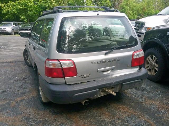 JF1SF63502G725194 - 2002 SUBARU FORESTER L SILVER photo 3