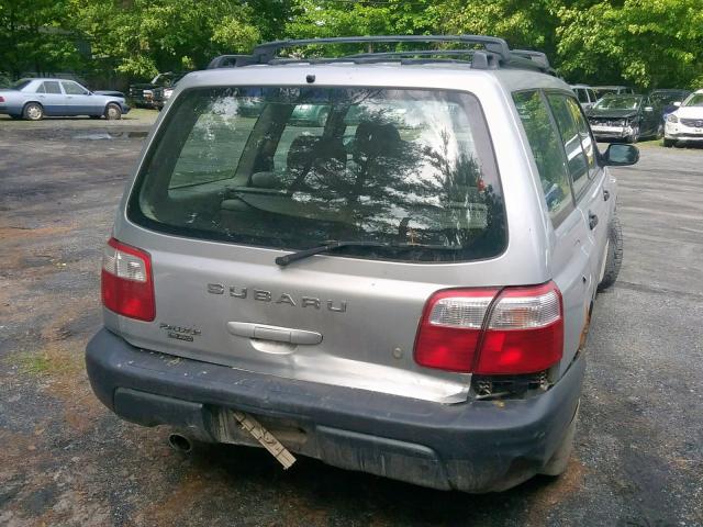 JF1SF63502G725194 - 2002 SUBARU FORESTER L SILVER photo 4