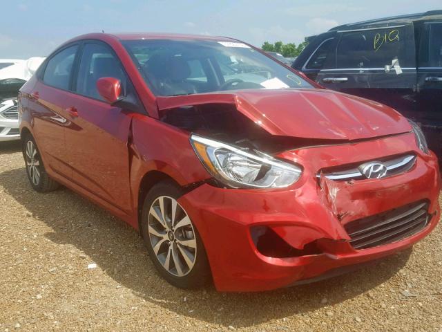 KMHCT4AE6HU356300 - 2017 HYUNDAI ACCENT SE RED photo 1