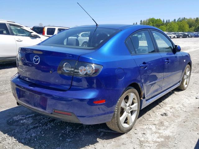 JM1BK323071737912 - 2007 MAZDA 3 S BLUE photo 4