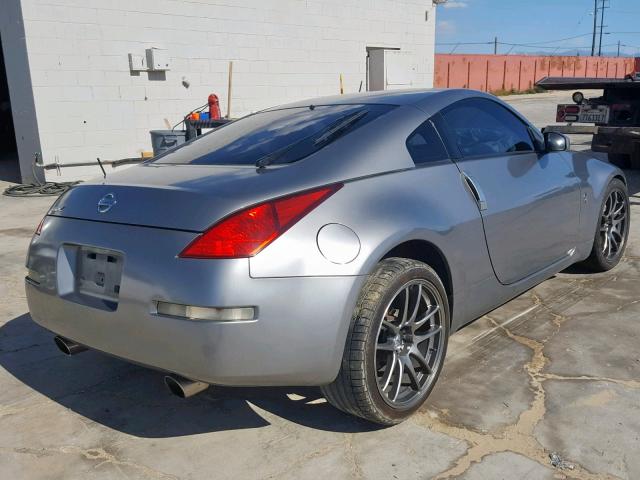 JN1AZ34D23T112720 - 2003 NISSAN 350Z COUPE SILVER photo 4