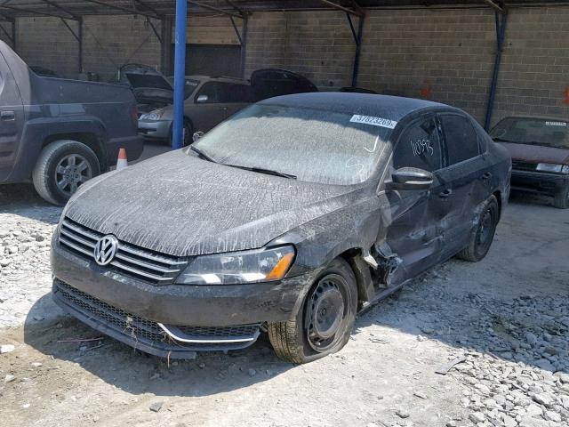 1VWAP7A31EC023842 - 2014 VOLKSWAGEN PASSAT S BLACK photo 2