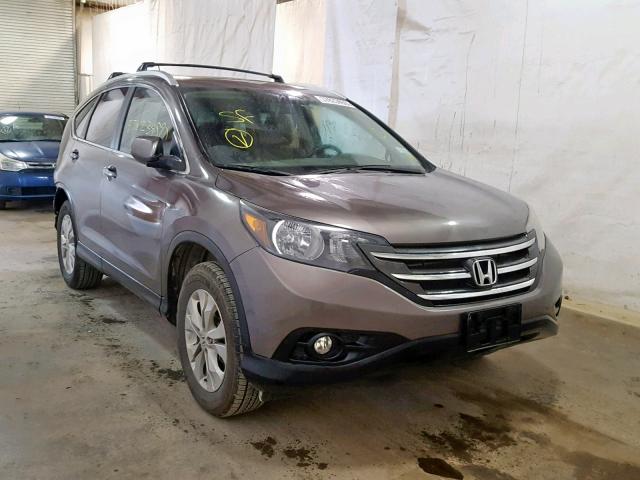 2HKRM4H78EH622084 - 2014 HONDA CR-V EXL GRAY photo 1