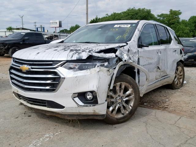 1GNEVJKW2KJ113077 - 2019 CHEVROLET TRAVERSE H WHITE photo 2