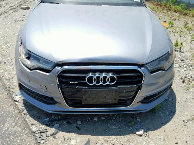 WAUFMAFCXFN003499 - 2015 AUDI A6 PREMIUM GRAY photo 7