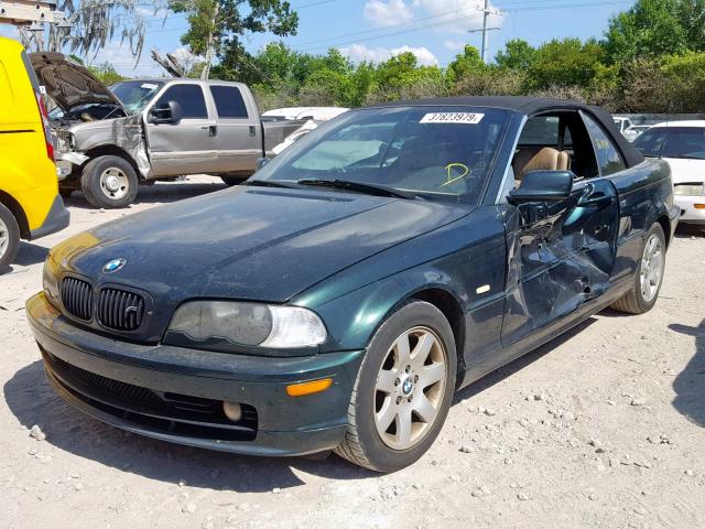 WBABS33451JY56132 - 2001 BMW 325 CI GREEN photo 2