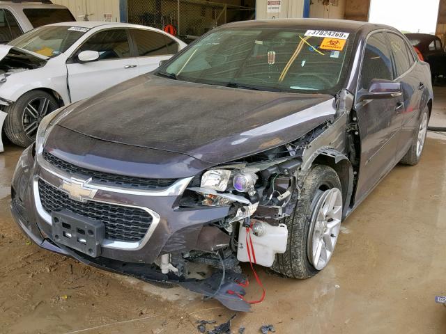 1G11C5SL9FF194980 - 2015 CHEVROLET MALIBU 1LT BLACK photo 2