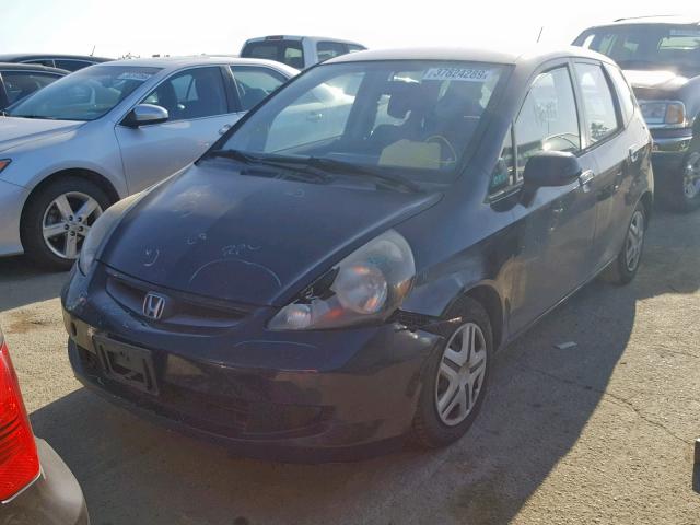 JHMGD38498S058151 - 2008 HONDA FIT BLACK photo 2