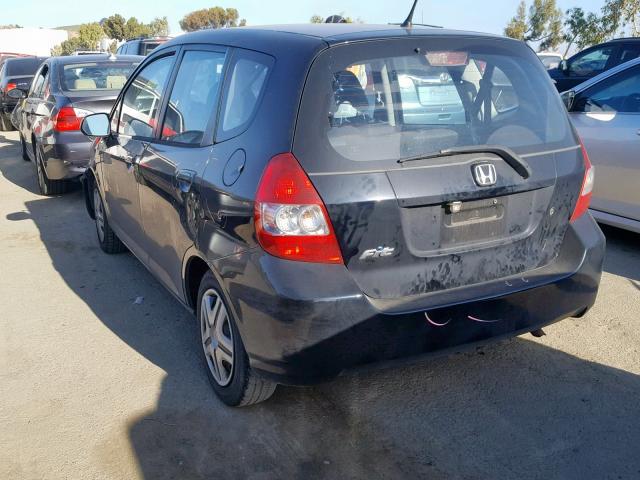 JHMGD38498S058151 - 2008 HONDA FIT BLACK photo 3