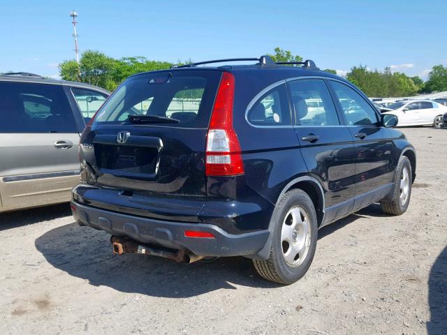 JHLRE483X8C022308 - 2008 HONDA CR-V LX BLACK photo 4