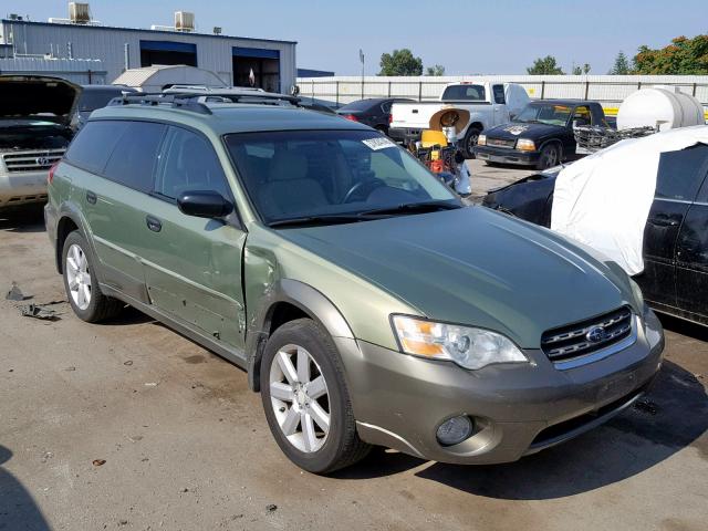 4S4BP61C676319731 - 2007 SUBARU LEGACY OUT GREEN photo 1