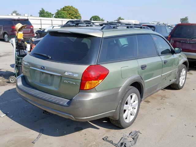 4S4BP61C676319731 - 2007 SUBARU LEGACY OUT GREEN photo 4