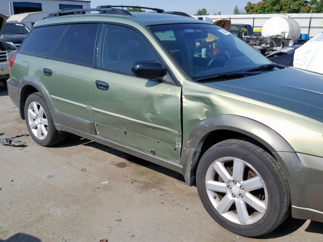 4S4BP61C676319731 - 2007 SUBARU LEGACY OUT GREEN photo 9