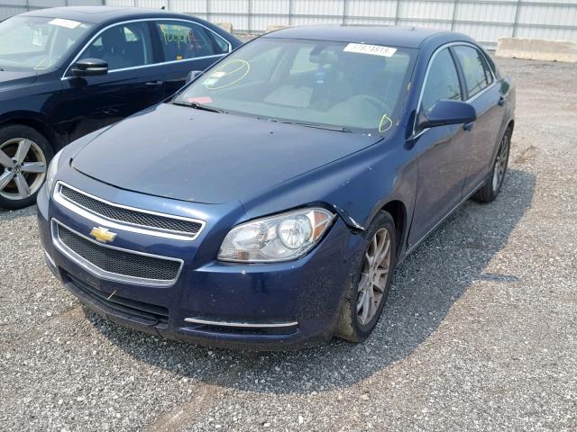 1G1ZH57B294167589 - 2009 CHEVROLET MALIBU 1LT BLUE photo 2
