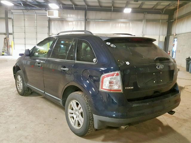 2FMDK36C79BA50190 - 2009 FORD EDGE SE BLUE photo 3