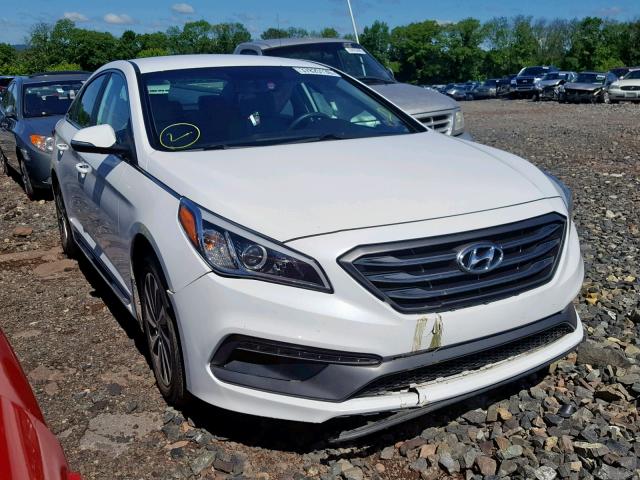 5NPE34AF3FH028264 - 2015 HYUNDAI SONATA SPO WHITE photo 1