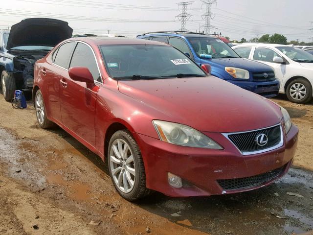 JTHCK262272019528 - 2007 LEXUS IS 250 RED photo 1