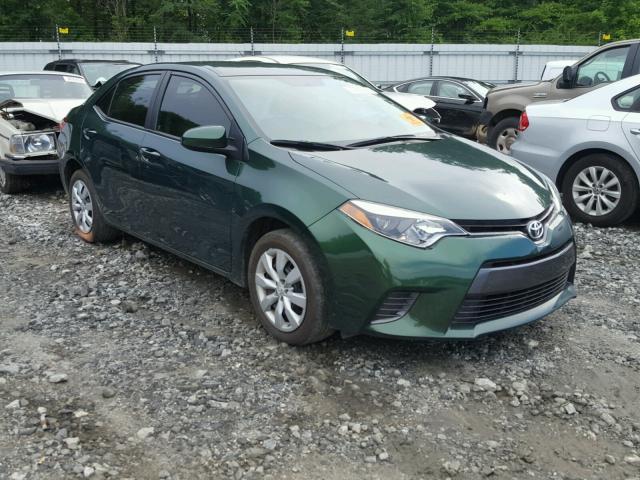 2T1BURHE6GC713602 - 2016 TOYOTA COROLLA L GREEN photo 1