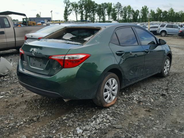 2T1BURHE6GC713602 - 2016 TOYOTA COROLLA L GREEN photo 4