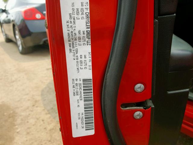 2B3CA9CV4AH248238 - 2010 DODGE CHARGER RA RED photo 10