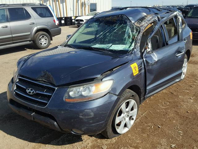 5NMSH13E87H029044 - 2007 HYUNDAI SANTA FE S BLUE photo 2