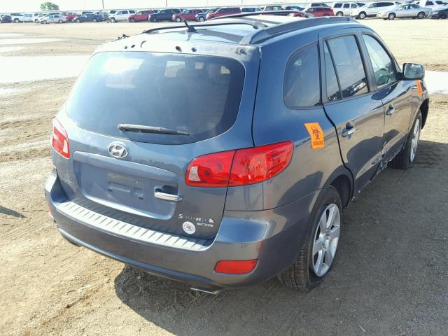 5NMSH13E87H029044 - 2007 HYUNDAI SANTA FE S BLUE photo 4