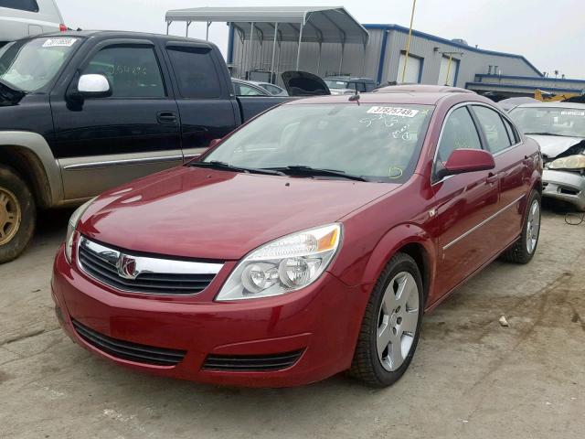 1G8ZS57N87F176571 - 2007 SATURN AURA XE RED photo 2