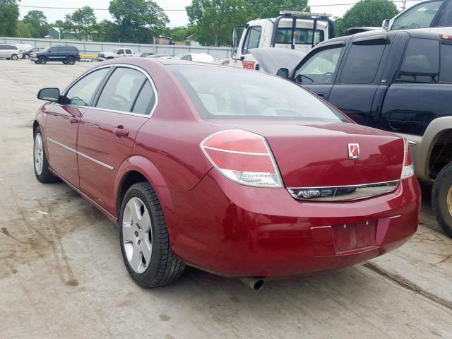 1G8ZS57N87F176571 - 2007 SATURN AURA XE RED photo 3