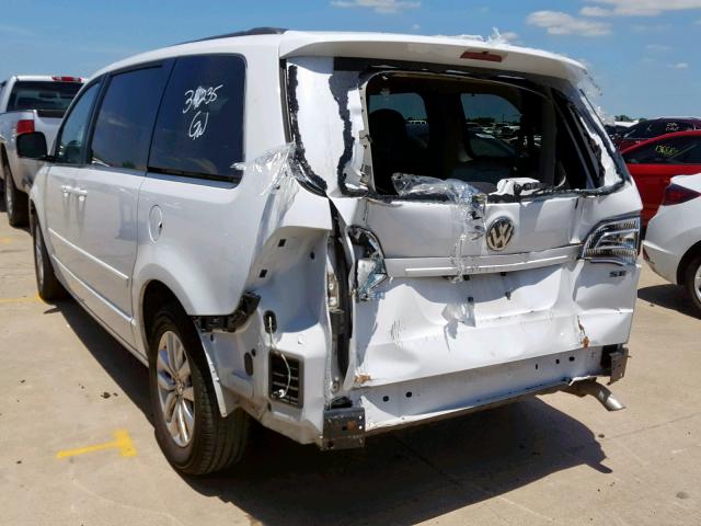 2C4RVABG3ER134829 - 2014 VOLKSWAGEN ROUTAN SE WHITE photo 3