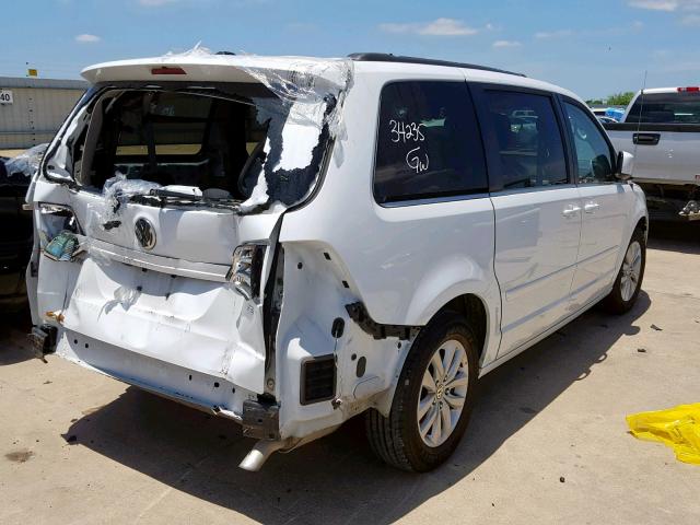 2C4RVABG3ER134829 - 2014 VOLKSWAGEN ROUTAN SE WHITE photo 4