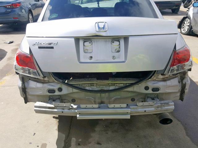 1HGCP26848A030451 - 2008 HONDA ACCORD EXL SILVER photo 9