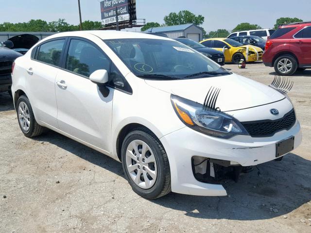 KNADM4A31G6647856 - 2016 KIA RIO LX WHITE photo 1