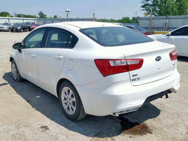 KNADM4A31G6647856 - 2016 KIA RIO LX WHITE photo 3