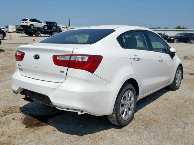 KNADM4A31G6647856 - 2016 KIA RIO LX WHITE photo 4