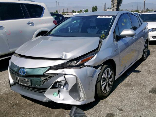JTDKARFP2H3015754 - 2017 TOYOTA PRIUS PRIM 银色 照片 2