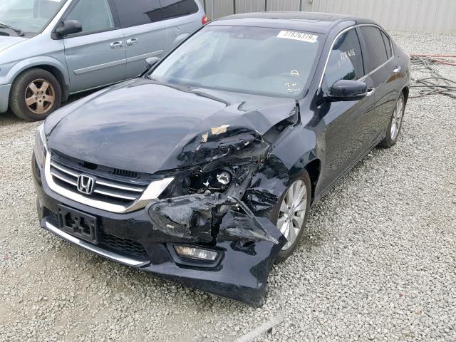 1HGCR2F80DA153488 - 2013 HONDA ACCORD EXL BLACK photo 2