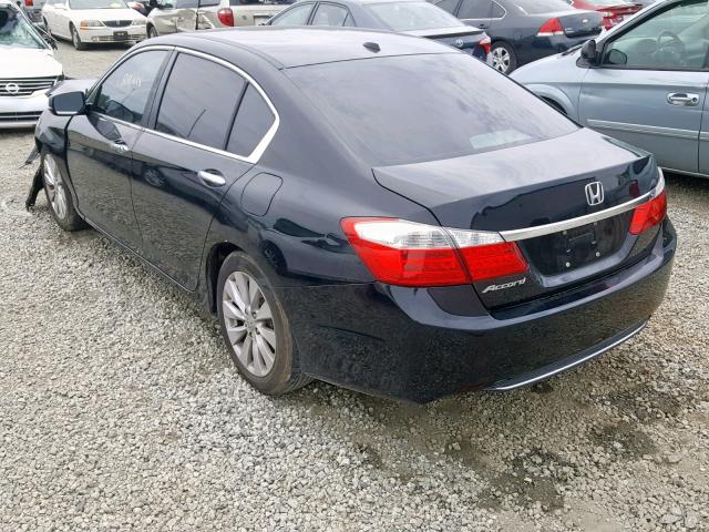 1HGCR2F80DA153488 - 2013 HONDA ACCORD EXL BLACK photo 3