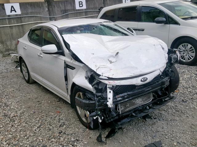 KNAGM4A76F5645752 - 2015 KIA OPTIMA LX WHITE photo 1