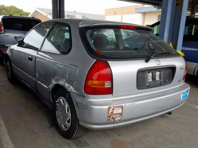 2HGEJ6345VH107456 - 1997 HONDA CIVIC DX SILVER photo 3