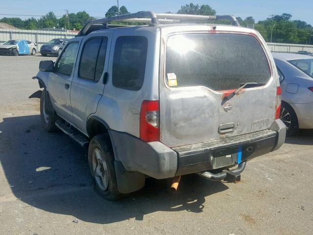 5N1ED28T5YC513030 - 2000 NISSAN XTERRA XE SILVER photo 3