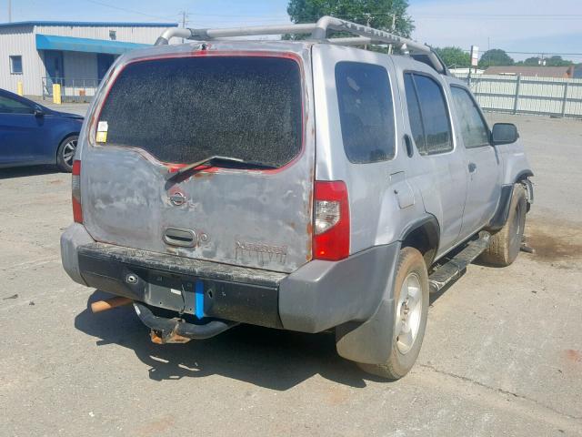 5N1ED28T5YC513030 - 2000 NISSAN XTERRA XE SILVER photo 4