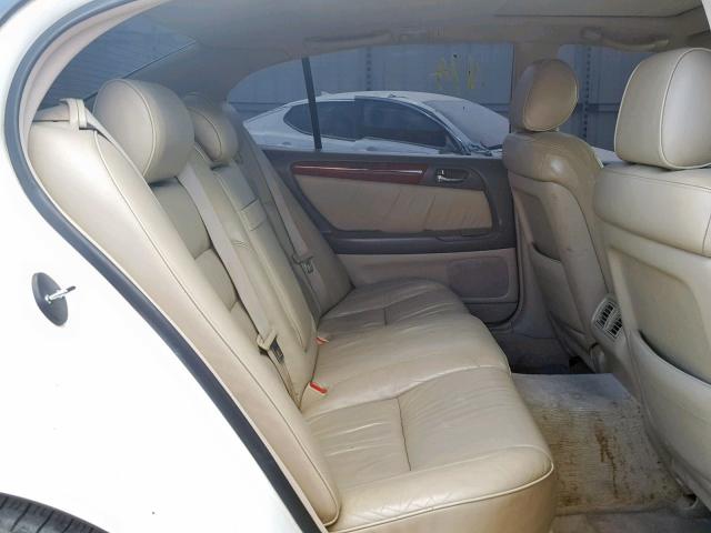 JT8BD69S140192764 - 2004 LEXUS GS 300 WHITE photo 6