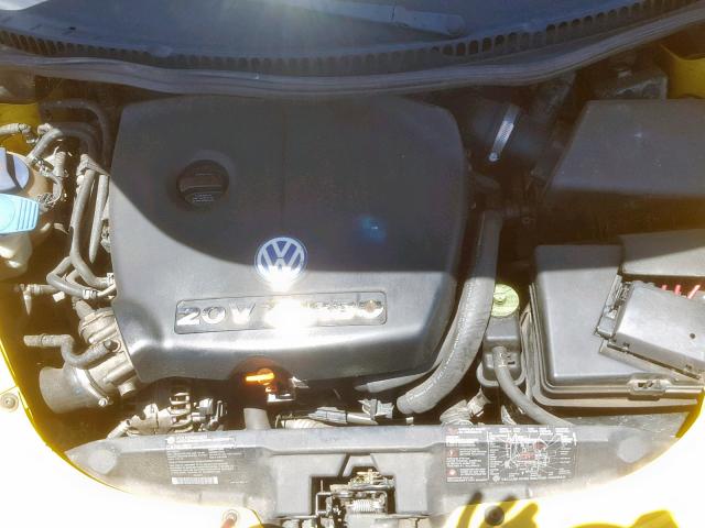 3VWDD21C42M428824 - 2002 VOLKSWAGEN NEW BEETLE YELLOW photo 7