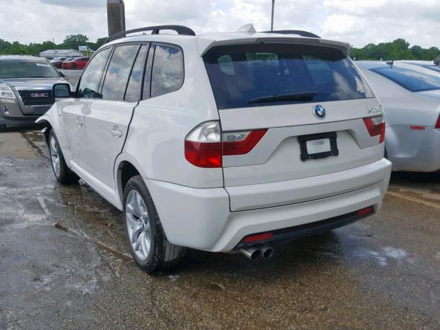 WBXPC934X9WJ28980 - 2009 BMW X3 XDRIVE3 WHITE photo 3