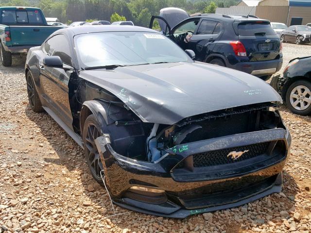 1FA6P8AM1F5366279 - 2015 FORD MUSTANG BLACK photo 1