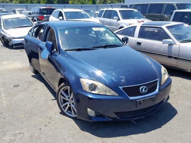 JTHBK262X75026334 - 2007 LEXUS IS 250 BLUE photo 1