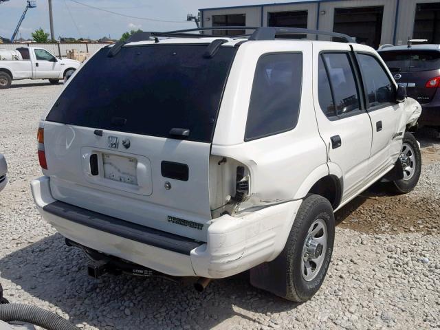 4S6CK58W8X4425470 - 1999 HONDA PASSPORT E WHITE photo 4