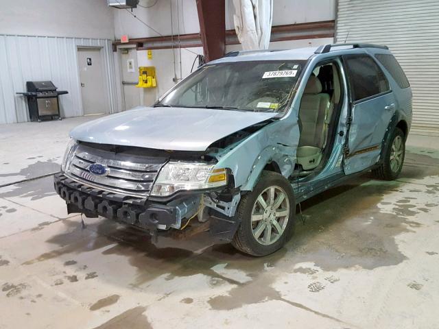 1FMDK05W58GA01992 - 2008 FORD TAURUS X S BLUE photo 2